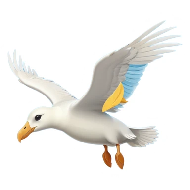 Albatross flying sticker