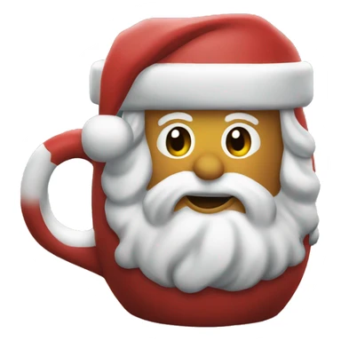 Santa mug aesthetic  sticker