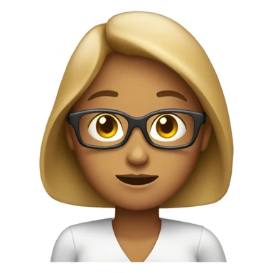 lady on their phone messaging sticker