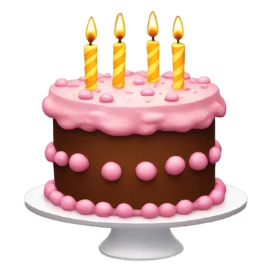 Cute birthday cake  sticker