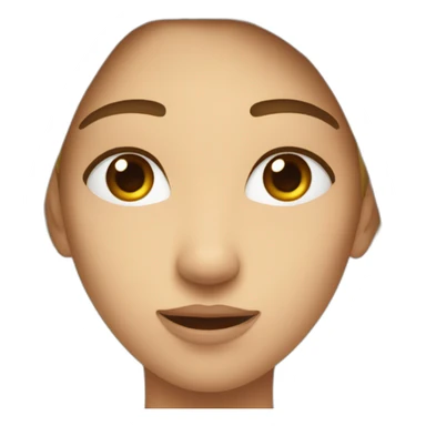 Visage avec un sourcil relevé sticker