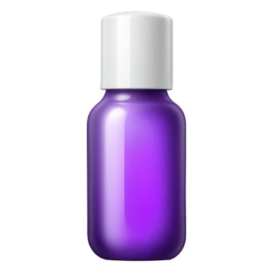 transparent purple serum cosmetic bottle sticker