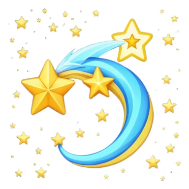 spiraling shooting star emoji  sticker