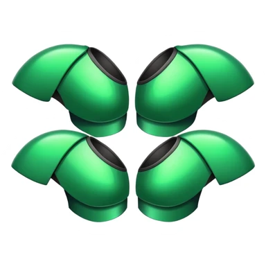 green shoulder pads sticker