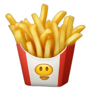 place full french fries sticker