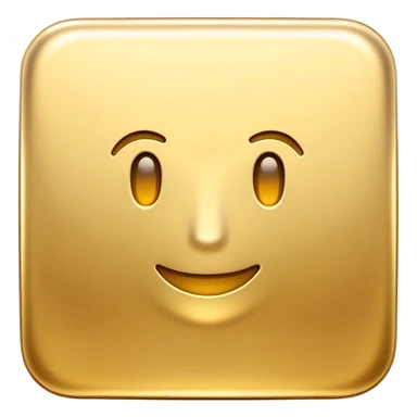 A golden square with a slight gradient sticker