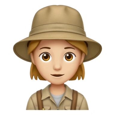 safari hat sticker