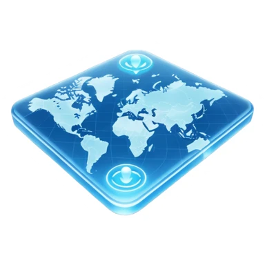 Hologram Map sticker