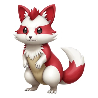 Shiny Furret-Zangoose-Hybrid (Full body) sticker