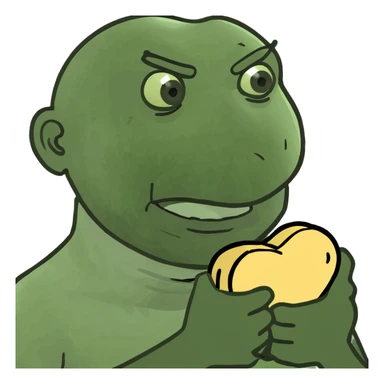 Man holding chest from heartbreak ￼ sticker