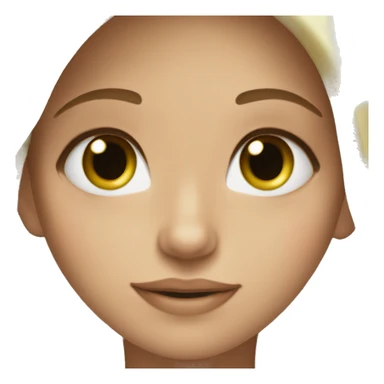 beautiful girl green eyes light brown haie sticker