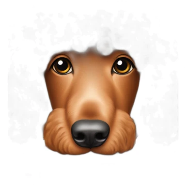 red standard poodle sticker