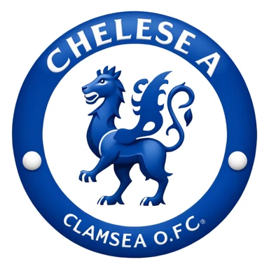 Chelsea FC logo with bold colors sticker