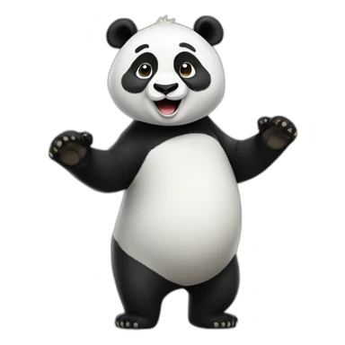 Panda saying yes sticker