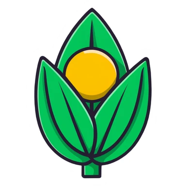 Minimalist Maya corn and sun symbols as message indicators, only white and deep green colors, flat design with clean lines sticker