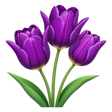 Purple tulips sticker