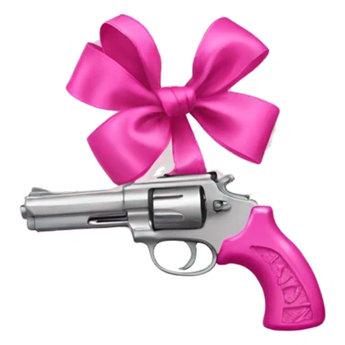 pink pistol with a pink ribbon sticker