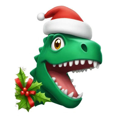 Christmas dinasour sticker