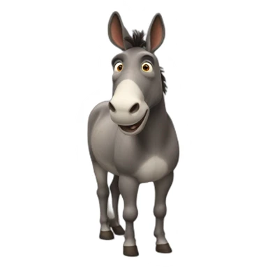 Donkey from Shrek sticker