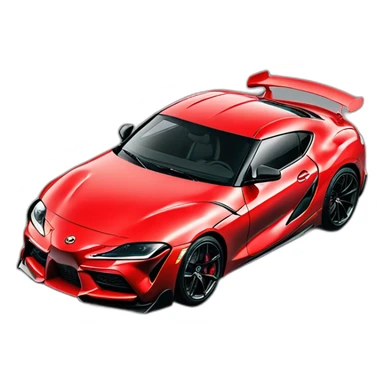 GR Supra in red sticker