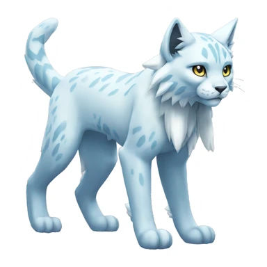 Ice-type Lynx-Fakemon full body sticker