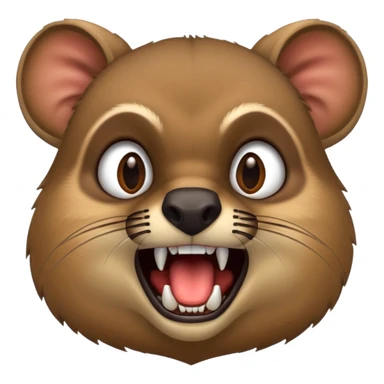 hyrax with fangs sticker