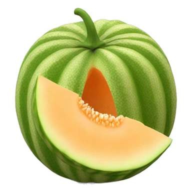 3D muskmelon  sticker