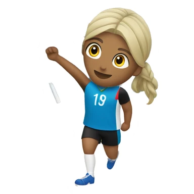 Volleyball player with the flag of Azerbaijan sticker