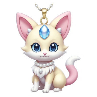 Cute Adorable Kawaii Royal Elegant Tall Pretty Beautiful Skitty-Meowstic-Gorebyss-Pokémon (full body) sticker