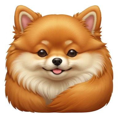 Meme-Worthy Cute Sleeping Orange Pomeranian Portrait Emoji, Head resting peacefully with a contented smile, showcasing a delightfully compact build and a luxuriously soft, fluffy orange Fur, eyes shut in a serene nap, Simplified yet hilariously adorable features, highly detailed, glowing with a soft, drowsy light, high shine, relaxed and utterly lovable, stylized with an air of playful laziness, bright and heartwarming, soft glowing outline, capturing the essence of a comically sleepy companion, so meme-worthy it feels like it could instantly become the next viral sensation of adorable slumber! sticker