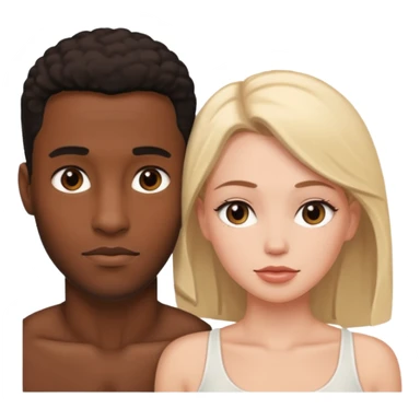 Black man white woman having sex sticker