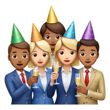 Birthday celebration at work with no phone sticker