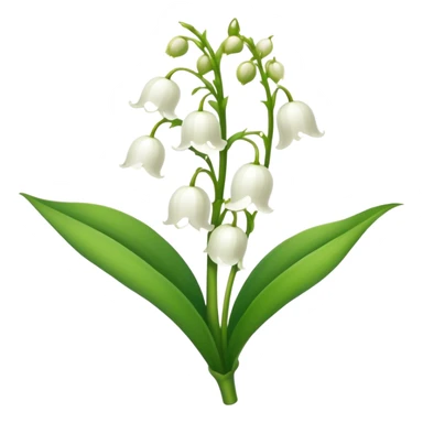 Lily’s of the valley flower  sticker