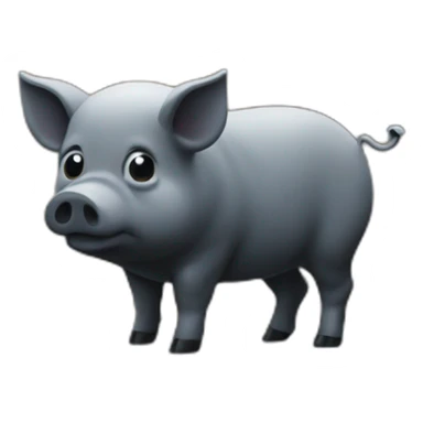 Ukrainian pig tombstone at the graveyard sticker