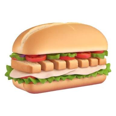 ciabatta sandwich with chicken sticker