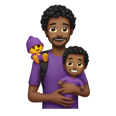 Teen dad with takis and baby  sticker