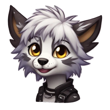 Edgy punk anthro furry by Falvie, LiLaiRa, griffsnuff, AngieWolf sticker