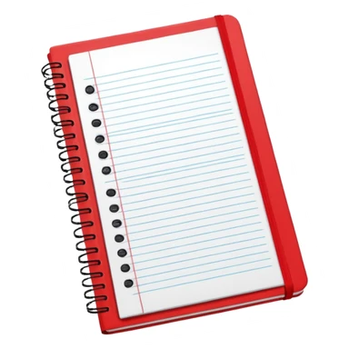 cuaderno rojo que diga algebra sticker