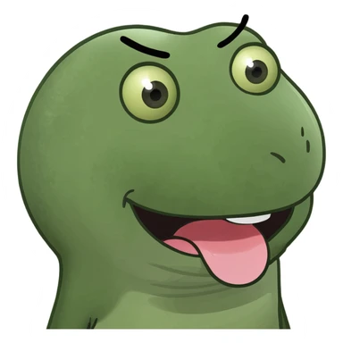 emoji sticking tongue out with no eyebrows  sticker