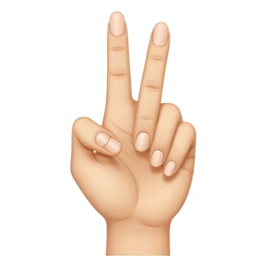 double middle finger sticker