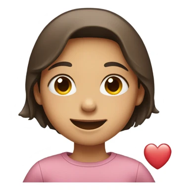 Girl smiling with a heart sticker