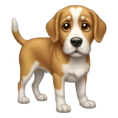 Chien sur tortu sticker