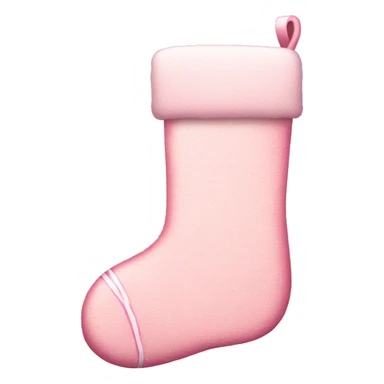  light pink Christmas stocking sticker