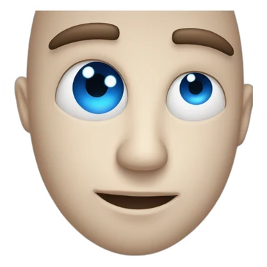 man face with blue eyes with panama sticker