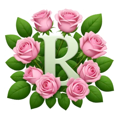 ی نامه وسط دسته گل صورتی sticker