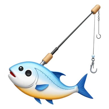 Fishing rod with cocaine bait  sticker