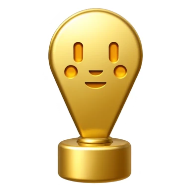 golden shining exclamation mark sticker