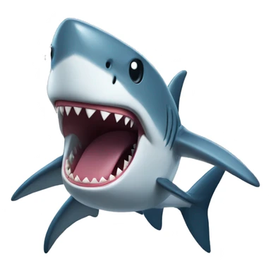 shark singing happy birthday  sticker