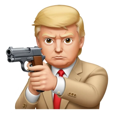 Trump with gun sticker