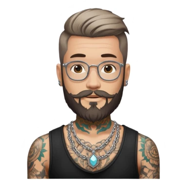 necklace hipster sticker